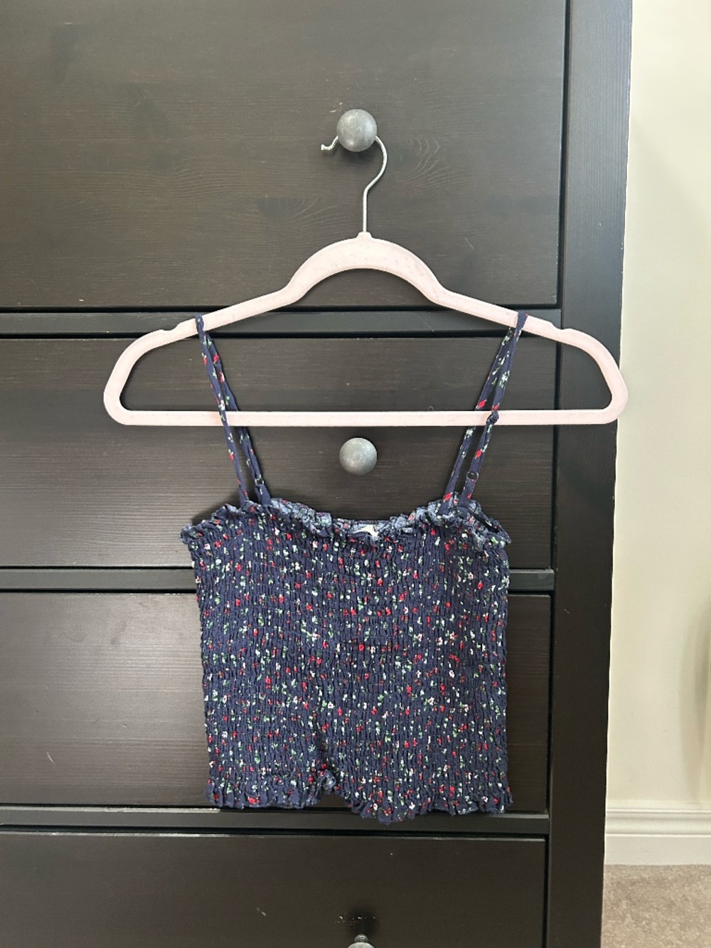 Ruffle Navy Cami